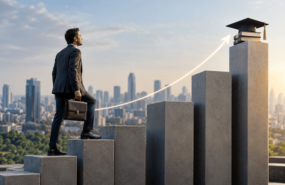 How Mid-Career Professionals in India Are Using Executive Education to Break the Salary Plateau
